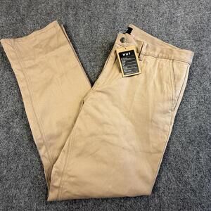 HUF Classic Fit Khaki Pants Size 36 NWT #1826
